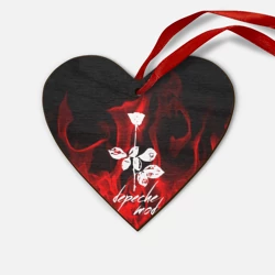 Деревянная игрушка Сердце Depeche Mode