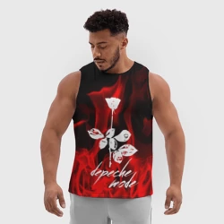 Мужская спортивная майка 3D Depeche Mode - фото 2