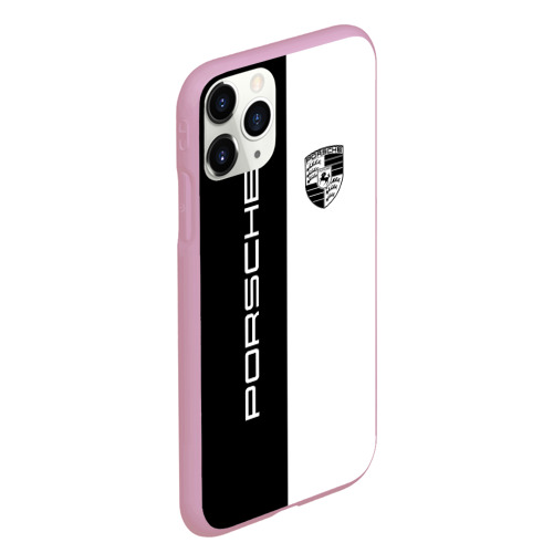 Чехол для iPhone 11 Pro Max матовый Porsche, цвет розовый - фото 3