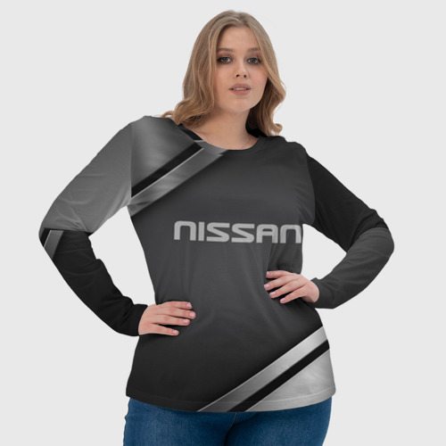 Женский лонгслив 3D Nissan - фото 6