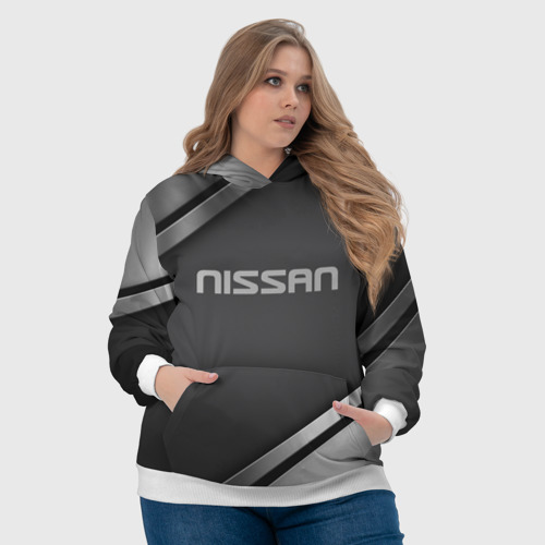 Женская толстовка 3D Nissan, цвет 3D печать - фото 6