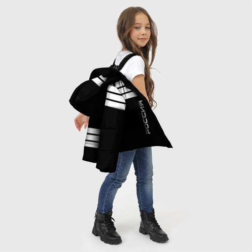 Зимняя куртка для девочек 3D Россия, цвет красный - фото 6