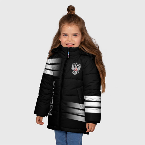 Зимняя куртка для девочек 3D Россия, цвет красный - фото 3