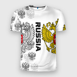 Russia – Мужская футболка 3D Slim с принтом купить со скидкой в -9%