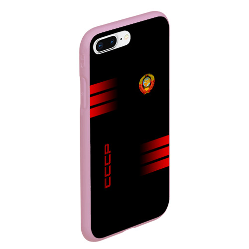 Чехол для iPhone 7Plus/8 Plus матовый СССР, цвет розовый - фото 3