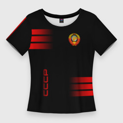 Женская футболка 3D Slim СССР