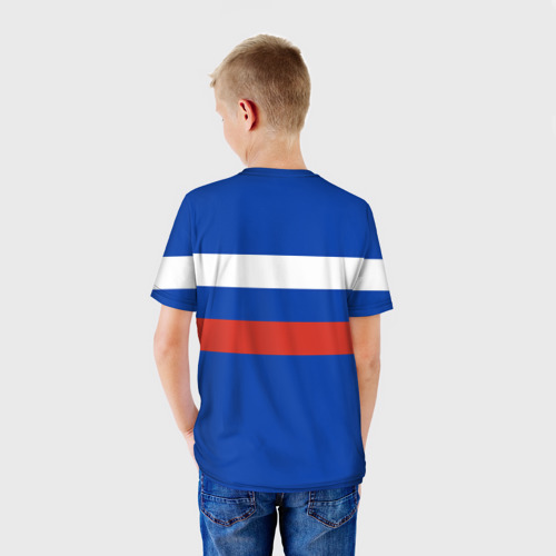 Детская футболка 3D Флаг Российской Федерации, цвет 3D печать - фото 4