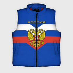 Мужской жилет утепленный 3D Флаг Российской Федерации