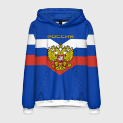 Мужская толстовка 3D Флаг Российской Федерации