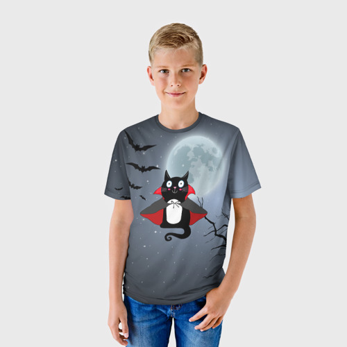 Детская футболка 3D Котик-готик - фото 3