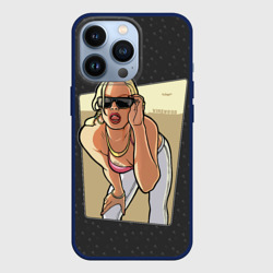 Чехол для iPhone 13 Pro GTA SA - Девушка в очках