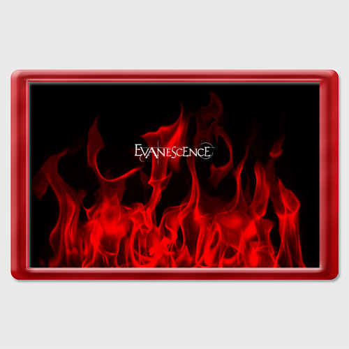 Магнит 45*70 Evanescence, цвет красный