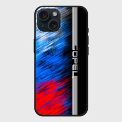 Чехол силиконовый для Apple iPhone 15 матовый Борец