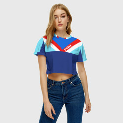 Женская футболка Crop-top 3D Стиль 90 х - фото 2