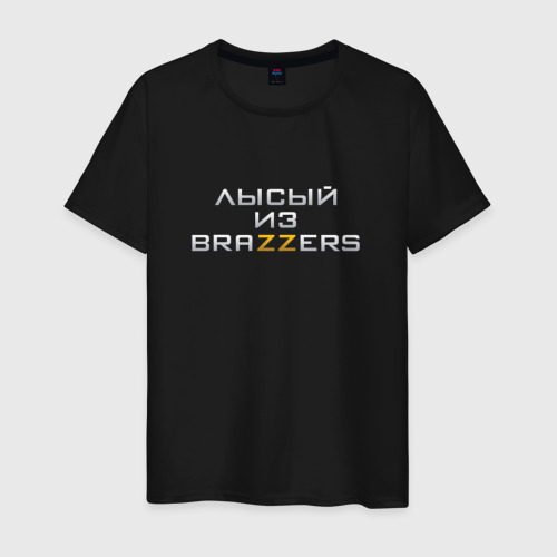 Мужская футболка хлопок Brazzers, цвет черный