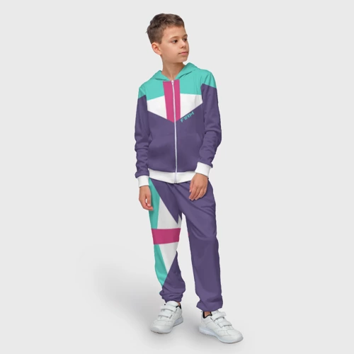 Детский костюм 3D с принтом Стиль 90 х, фото на моделе #1