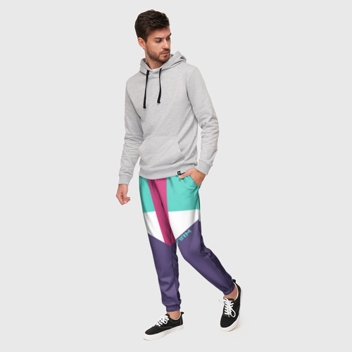 Мужские брюки 3D Стиль 90 х, цвет 3D печать - фото 3