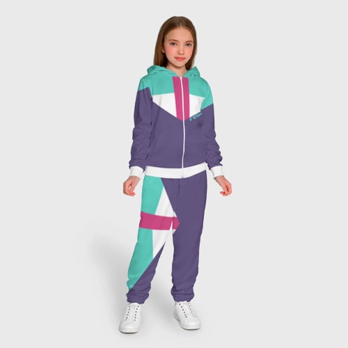 Детский костюм 3D с принтом Стиль 90 х, вид сбоку #3