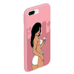 Чехол для iPhone 7Plus/8 Plus матовый GTA VC - Девушка с мартини - фото 2