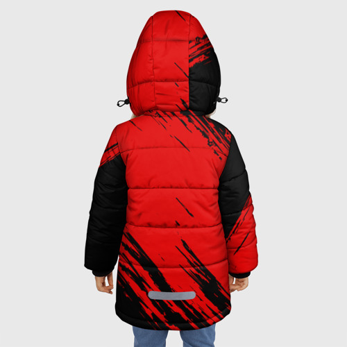 Зимняя куртка для девочек 3D USSR sport, цвет черный - фото 4