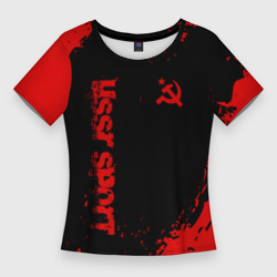 Женская футболка 3D Slim USSR sport
