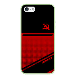 Чехол для iPhone 5/5S матовый USSR sport