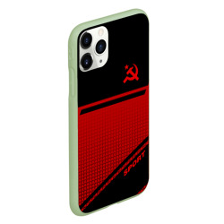 Чехол для iPhone 11 Pro матовый USSR sport - фото 2