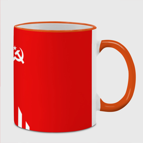 Кружка с полной запечаткой USSR sport, цвет Кант оранжевый