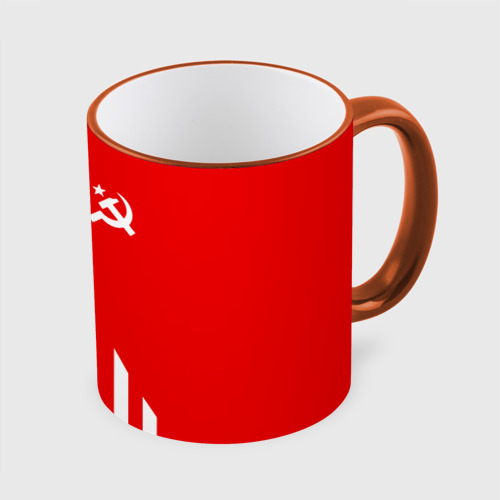 Кружка с полной запечаткой USSR sport, цвет Кант оранжевый - фото 3