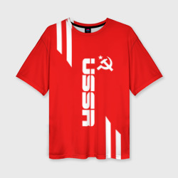 Женская футболка oversize 3D USSR sport