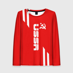 Женский лонгслив 3D USSR sport