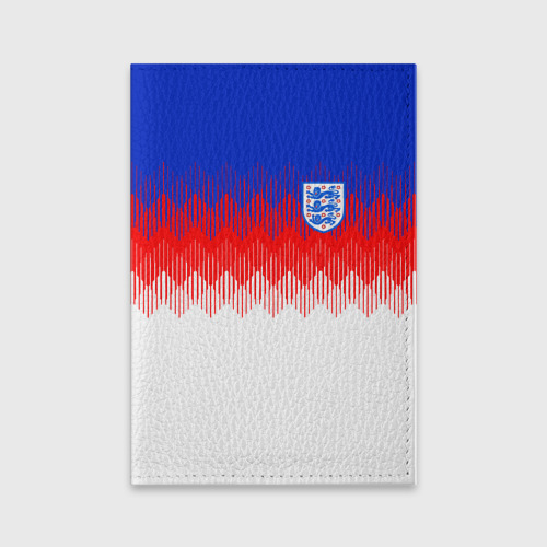 Обложка для паспорта матовая кожа Англия тренировочная форма ЧМ-2018, цвет черный