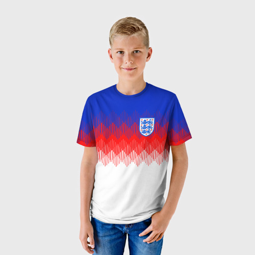 Детская футболка 3D Англия тренировочная форма ЧМ-2018 - фото 3