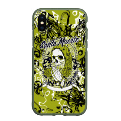 Чехол для iPhone XS Max матовый Santa Muerte