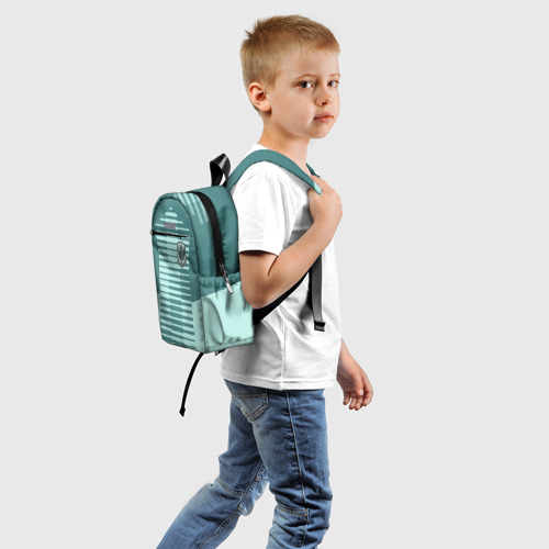 Детский рюкзак 3D с принтом Испания - форма вратаря - ЧМ-2018, вид сзади #1