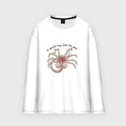 Женский лонгслив oversize хлопок Facehugger