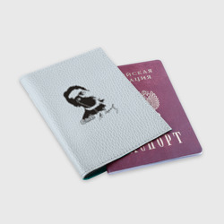 Обложка для паспорта матовая кожа Че - Чехов - фото 2