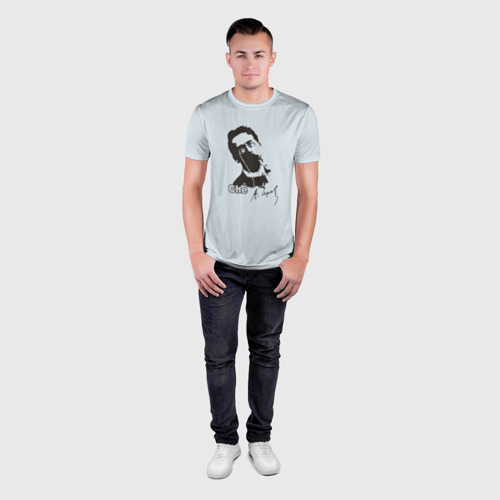 Мужская футболка 3D Slim Че - Чехов - фото 4