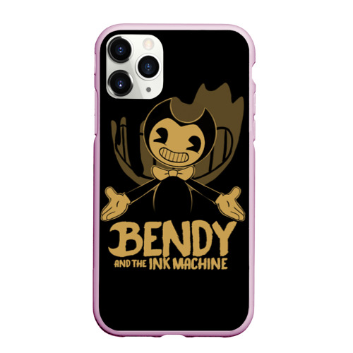 Чехол для iPhone 11 Pro Max матовый Bendy and the ink machine 20, цвет розовый