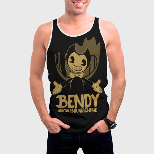 Мужская майка 3D Bendy and the ink machine 20, цвет 3D печать - фото 3