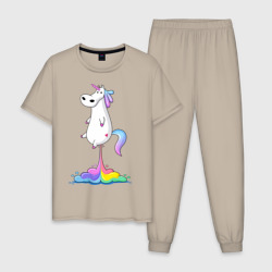 Единорог радуга – Пижама из хлопка с принтом купить со скидкой в -10%