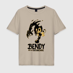 Мужская футболка хлопок Oversize Bendy and the ink machine 21