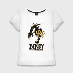 Женская футболка хлопок Slim Bendy and the ink machine 21
