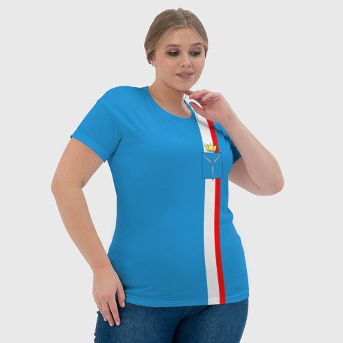 Женская футболка 3D Саратовская область, цвет 3D печать - фото 6