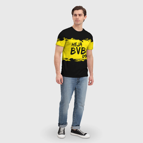 Мужская футболка 3D Borussia Dortmund FC, цвет 3D печать - фото 5