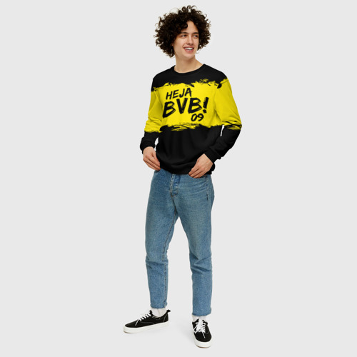 Мужской свитшот 3D Borussia Dortmund FC, цвет черный - фото 5