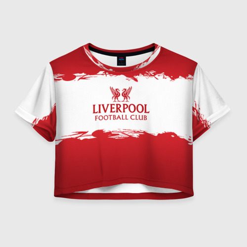 Женская футболка Crop-top 3D Liverpool FC, цвет 3D печать