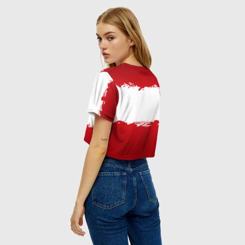 Женская футболка Crop-top 3D Liverpool FC, цвет 3D печать - фото 5