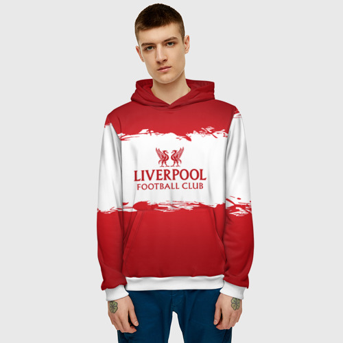 Мужская толстовка 3D Liverpool FC, цвет белый - фото 3