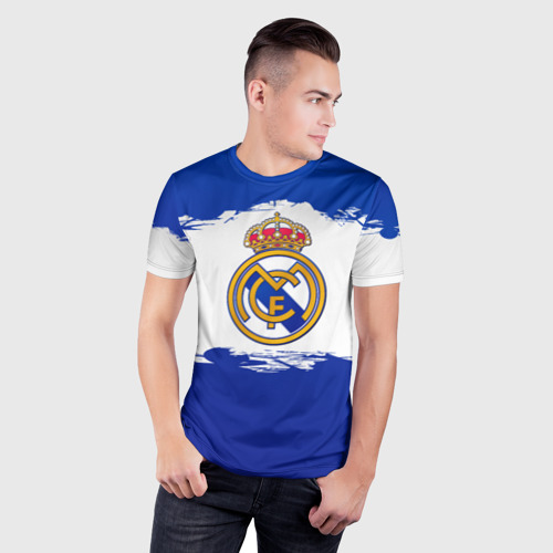 Мужская футболка 3D Slim Real Madrid FC, цвет 3D печать - фото 3